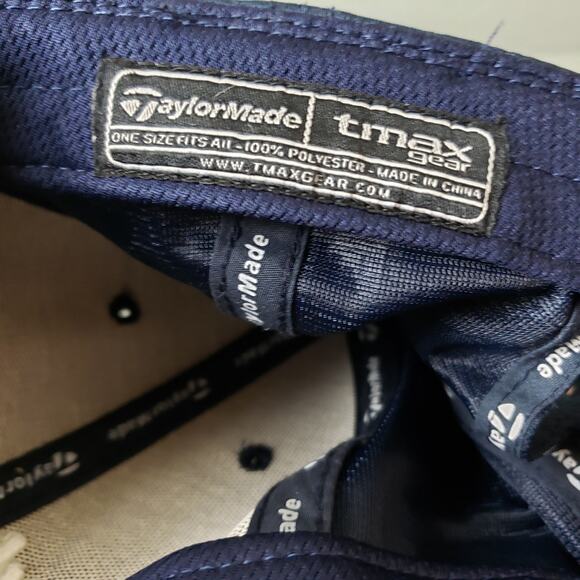 TAYLORMADE tmax gear Hat OSFM Navy Blue Golf Hat 100% Polyester - Picture 8 of 8